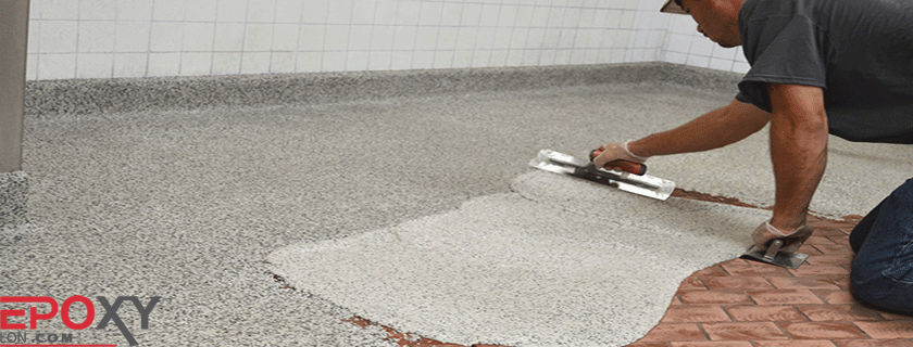 اجرای کفپوش اپوکسی روی سرامیک یا رنگ