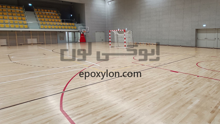 اجرای کفپوش ورزشی پلی یورتان اچرای کفپوش ورزشی کفپوش ورزشی ارزان ترین کفپوش ورزشی